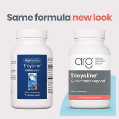 Tricycline berberine sulfate close-up suggesting broad-spectrum balance.