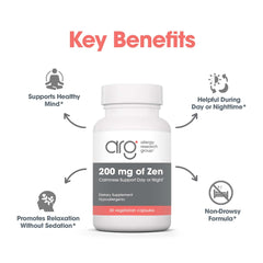 Zen capsules for day or night use supporting calm energy.