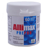 Allimax PrePro capsules close-up with digestive enzyme blend for gut support