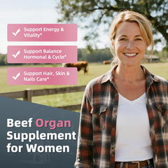 Alliwise 7-in-1 beef organ capsules close-up highlighting nutrient blend
