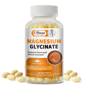 Alliwise magnesium glycinate softgels bottle front for easy daily supplementation.