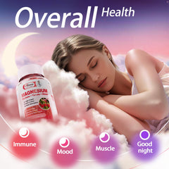 Alliwise Magnesium Gummies raspberries scene suggests tasty, sugar-free daily nutrition