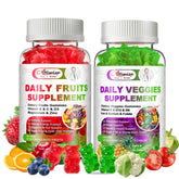 Alliwise bottle of sugar-free fruits & veggies gummies for convenient daily nutrition.