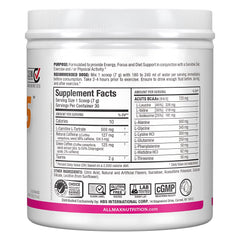 ALLMAX AMINOCUTS poured into water shows refreshing flavor.