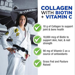 ALLMAX collagen unflavored powder blended into smoothie for daily use