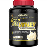 Brand new ALLMAX Gold ALLWHEY French Vanilla powder in a bottle with scoop for quick shakes