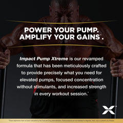 Close up of ALLMAX Impact Pump Xtreme ingredients on the label.