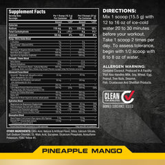ALLMAX Impact Pump Xtreme label close-up, high-quality formula details