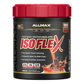 AllMax ISOFLEX chocolate protein powder ready for a clean shake