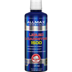 AllMAX Liquid L-Carnitine Fruit Punch bottle ready for stimulant-free energy during workouts