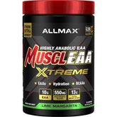 Allmax MuscleAA Xtreme lime margarita tub boosts amino acid intake for workouts