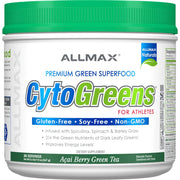 AllMax Naturals CYTO-Greens bottle pour for a quick daily greens boost