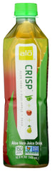 ALO Aloe Vera with Fuji Apple bottle front, refreshing daily hydration