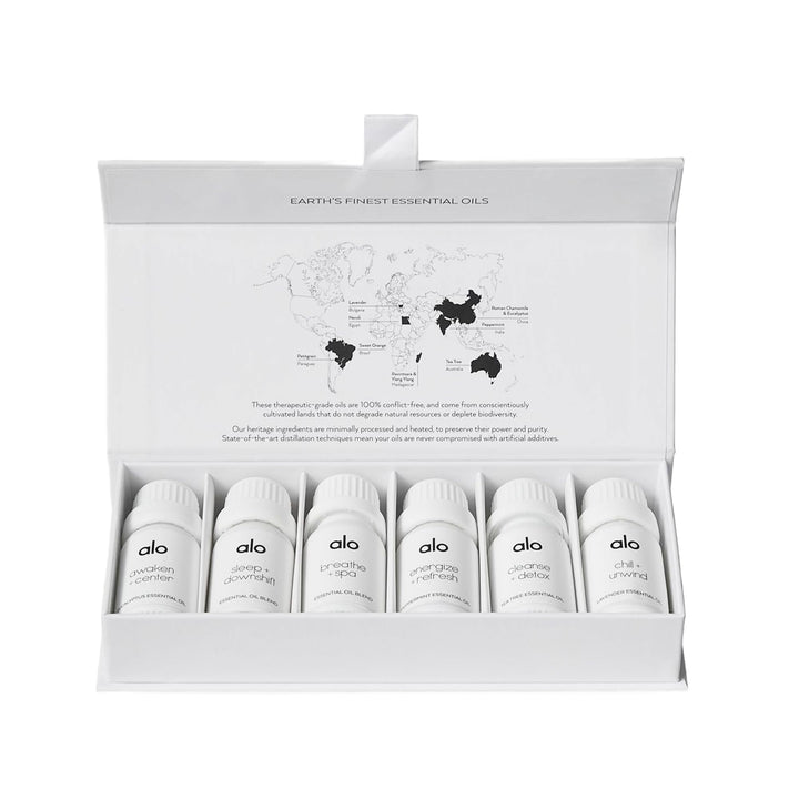 ALO Essential Oil Collection boxed set for mindful gifting and daily self-care moments