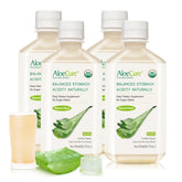 AloeCure bottles front showing the 4 x 500ml set for daily digestive wellness.