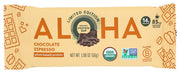 ALOHA chocolate espresso bar pack, on-the-go energy from plant-based protein.
