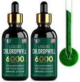 Alpha Flow Chlorophyll Drops bottle being poured for a detox-friendly daily routine.