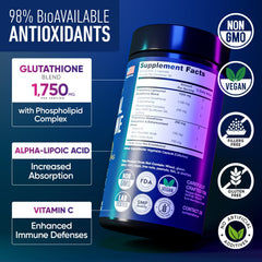 Alpha Flow Glutathione 2-pack packaging showcases value and easy routine integration.