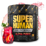 ALPHA LION Core Pre-Workout tub front view promoting sustained energy for workouts.