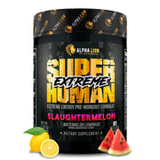 Alpha Lion Extreme Slaughtermelon powder pour for a refreshing workout boost.