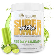 ALPHA LION Intra lime bottle showcases hydration support during workouts