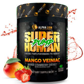 ALPHA LION Superhuman Pump bottle pour shows strong pump potential and hydration.