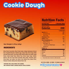 Alpha Prime Prime Bites Brownie with glaze, tasty low-sugar treat for workouts.