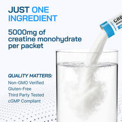 AlphaHerb Creatine powder close-up, pure unflavoured formula for versatility.