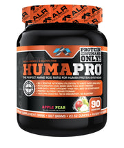 ALR Industries Humapro bottle front shows apple pear flavor and vegan, gluten-free option