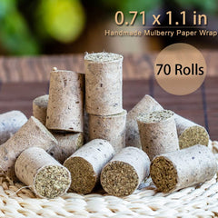 Alterapie moxa sticks packaging with mulberry paper highlights natural, chemical-free production.