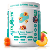 ALTRALIFE Kava Kava Gummies bottle front promoting stress relief and calmer mood.