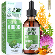 Altuvyx 21 in 1 soursop liquid bottle for easy daily dosing and wellness support.
