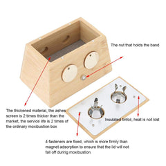 Alucy moxa box cover separated reveals easy cleaning and setup.