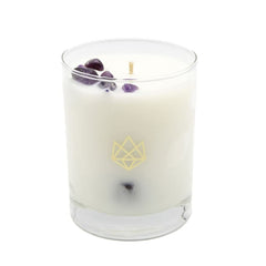 Aluminate Life luxury glass jar candle for ambient lighting and style.
