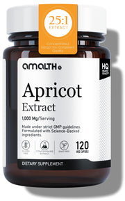 AMALTH Apricot Extract bottle showing the 60-day supply for daily wellness
