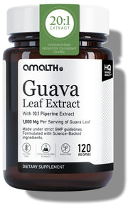 AMALTH Guava Leaf Extract bottle for daily wellness and convenient capsules