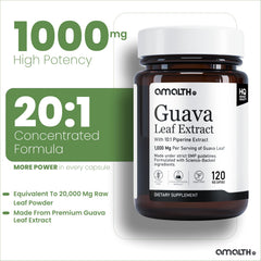 AMALTH Guava Leaf Extract label front, premium blend on display