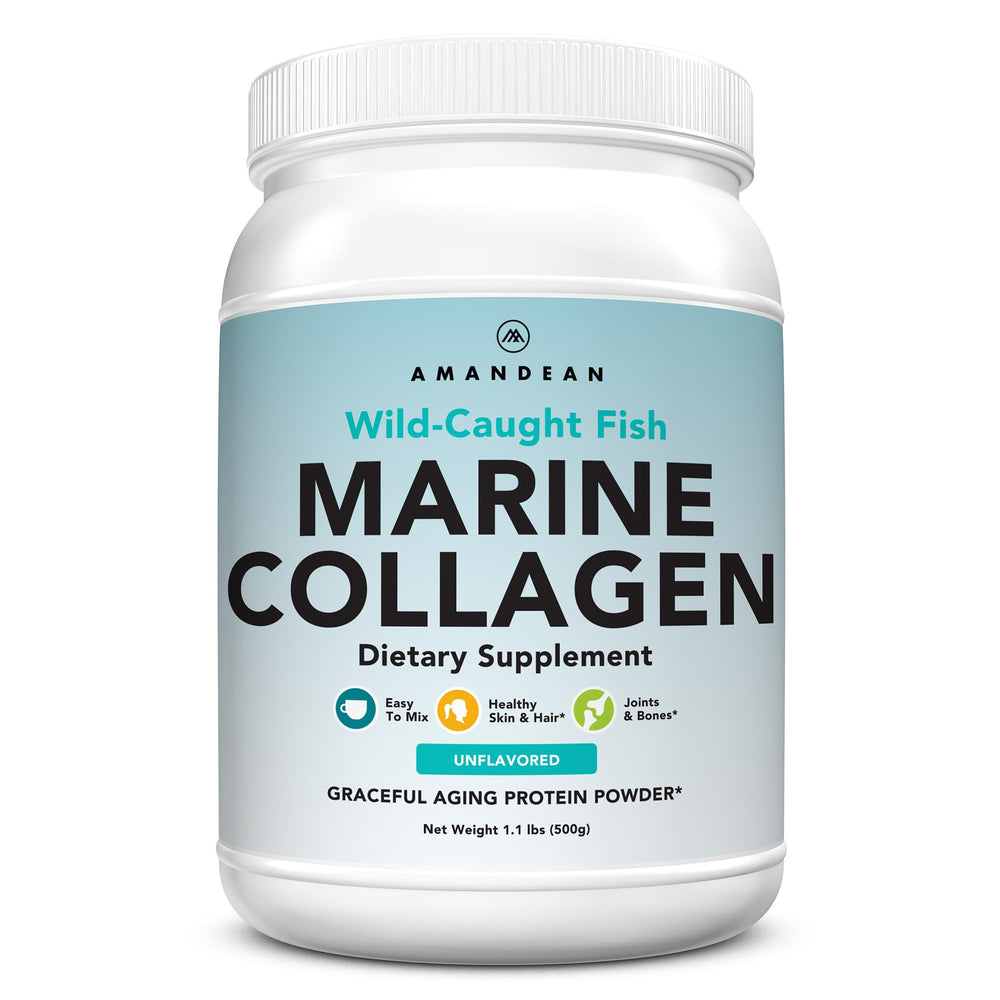 AMANDEAN Marine Collagen tub ready for daily skin and hair support