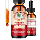 Amazing Botanicals Maitake extract bottle for daily wellness routine.