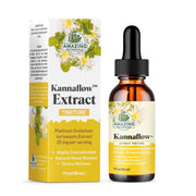 Amazing Botanicals Platinum Kanna Tincture bottle close-up for daily calm and focus.
