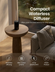 AMAZING FLOWER waterless diffuser in cup holder setup for car use