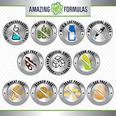 Amazing Formulas Black Cohosh packaging art shows 120 servings per bottle.