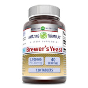 Amazing Formulas Brewers Yeast bottle pour for daily nutrition support.