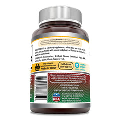 Amazing Formulas Iron 65 mg tablets package made in USA emphasizing purity and potency