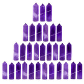 Amazing Gemstone amethyst point crystal, 1 to 1.5 inches, for meditation and grids