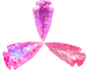 Amazing Gemstone angel aura rose quartz arrowhead ideal for DIY jewelry crafting