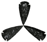 Amazing Gemstone black obsidian arrowhead—handmade for DIY jewelry and decor.