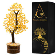 Amazing Gemstone Citrine Tree of Life decor adds serene energy to your living space.