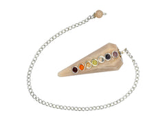 Amazing Gemstone clear quartz bead on chain adds clarity to ritual use.