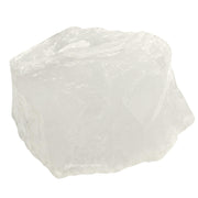 Amazing Gemstone Clear Quartz raw crystal close-up for meditation focus.